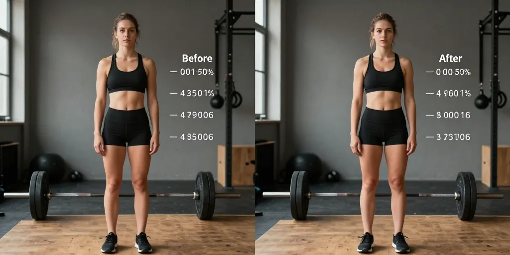 crossfit femme avant / après