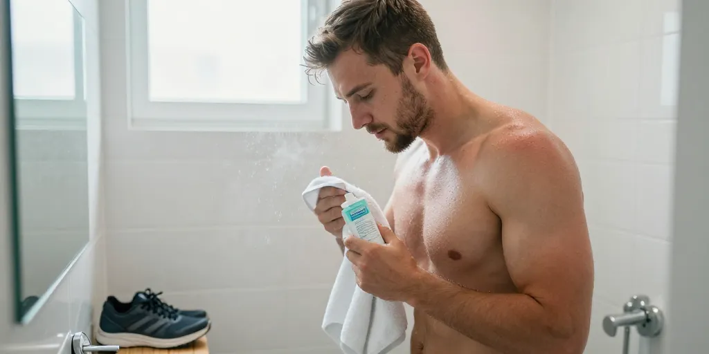 douche apres sport