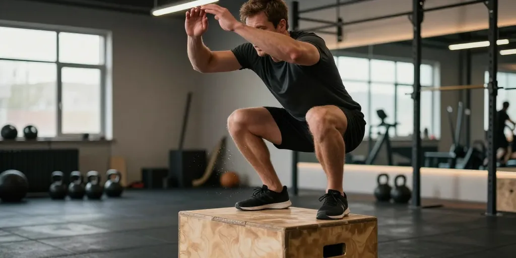saut sur box